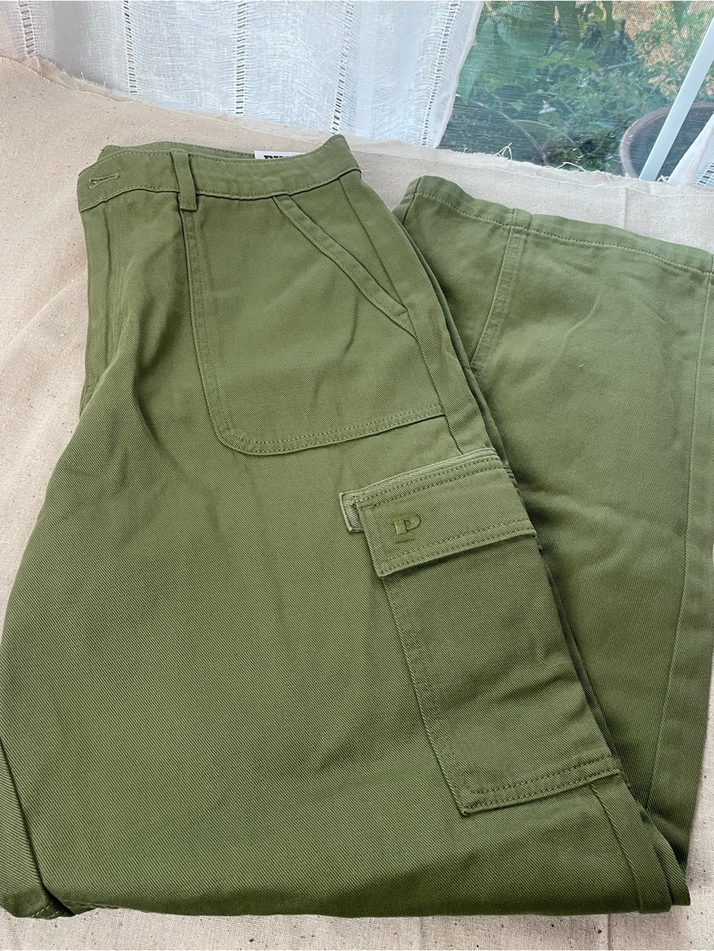 PINK Victoria's Secret Olive Green Cargo Pants